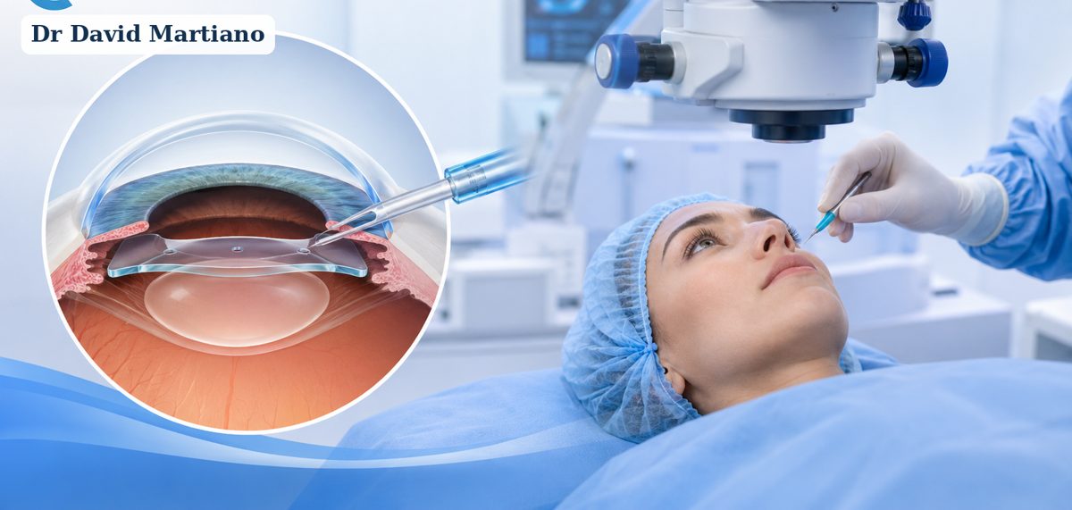 Chirurgie de la cataracte, implant intraoculaire — Dr David Martiano, Nice