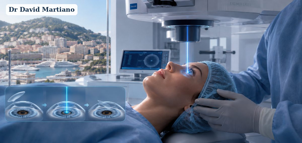 Chirurgie réfractive au laser à Monaco — Dr David Martiano
